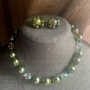 Vintage Lisner Necklace & Earrings